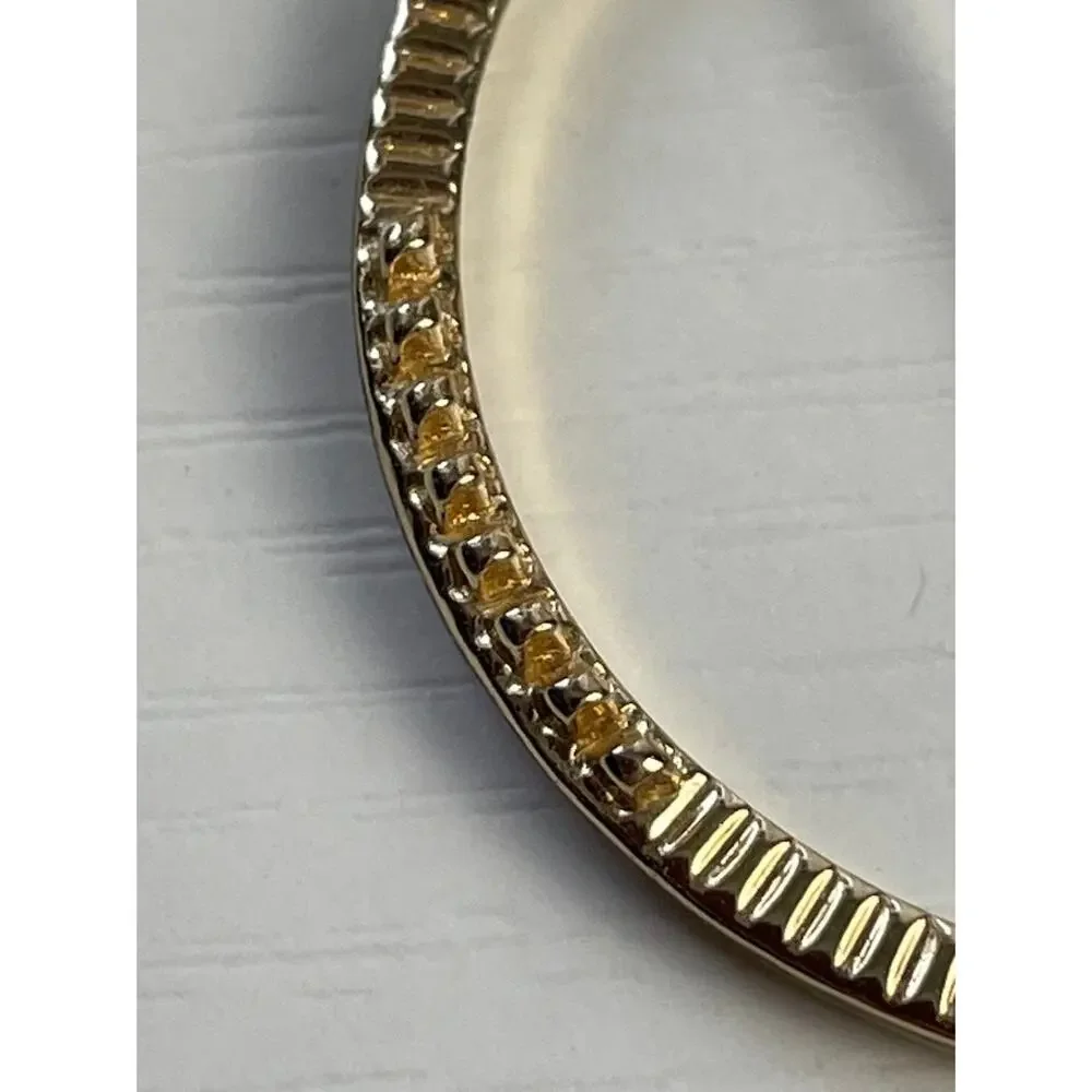Vintage Gold Tone Hair Ring Clip Elegant Round Hair Barret